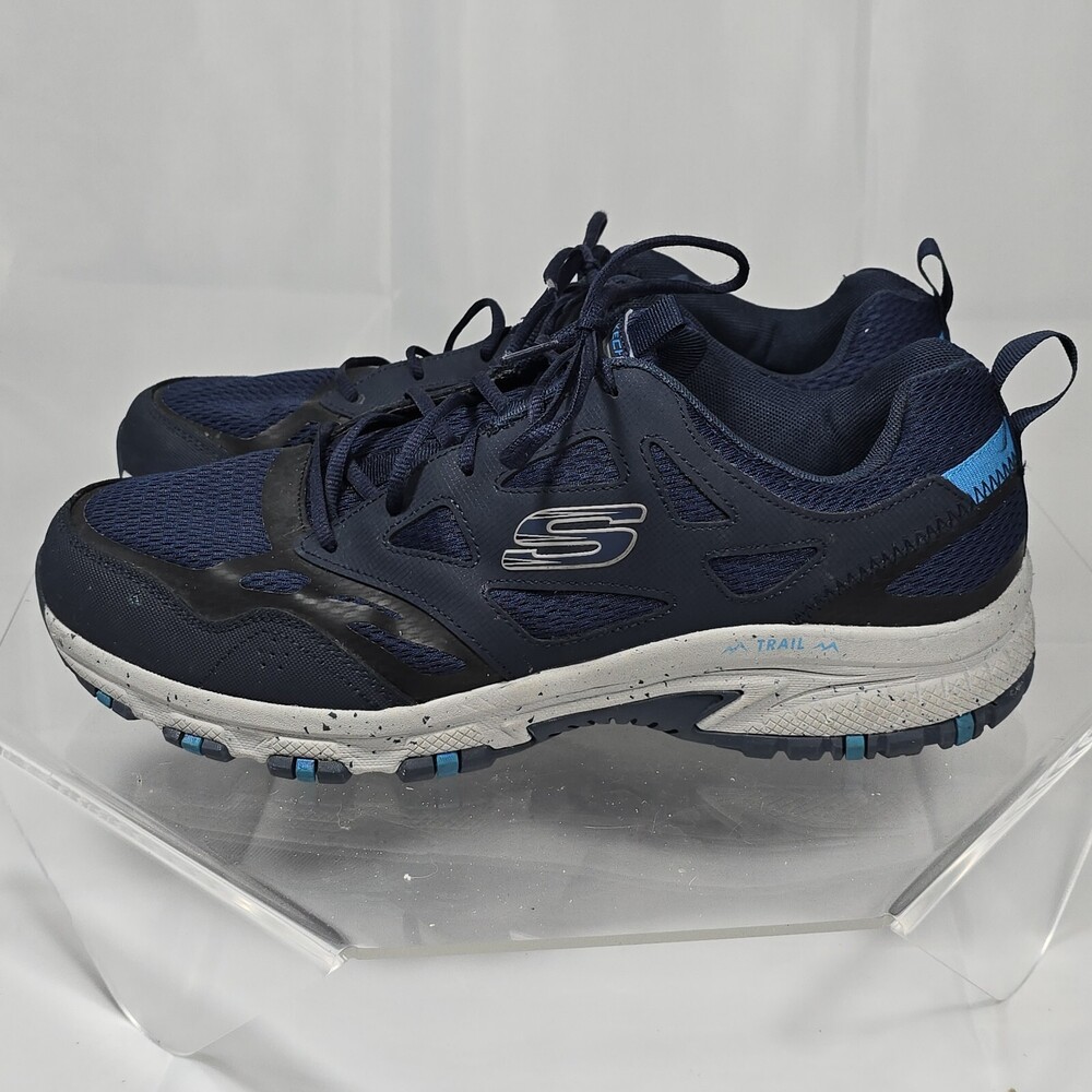 Skechers Hillcrest Trail Running/Hiking Men 14 Blue Synthetic Sneakers